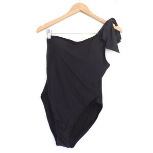 J. Crew Bow One-Shoulder One-Piece Swimsuit